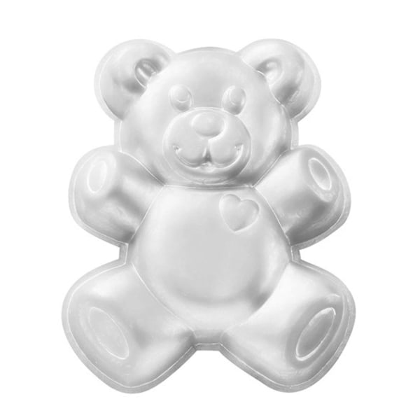 2024, 12 Tommer Teddybjørn Formet Aluminium 3D Bageform Kageform Tin Fødselsdagskagepande - Teddybjørn
