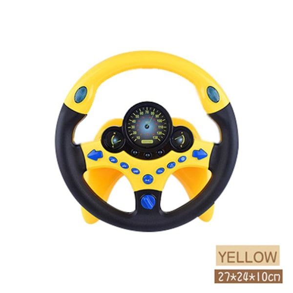 Lasten Ohjauspyörä Leikki Simulaatio Pieni Ohjauspyörä Auto Leikki [DmS] yellow