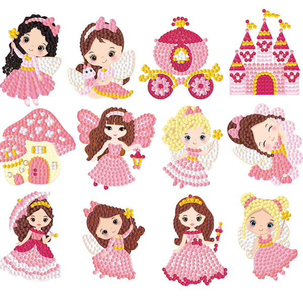 5D DIY Diamantmaleri Sticker Kit til Børn, Spil Os Diamantkunst Mosaik Digital Sticker Kit