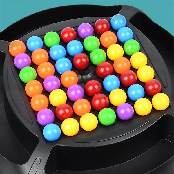 Regnbue Ball Matching Leke Fargerik Morsom Puslespill Sjakkbrett Spill med 48 stk/ 80 stk Fargede Perler for 80 Particles
