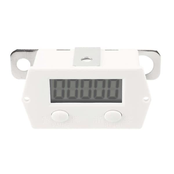 LCD Digital 0-99999 Teller 5 Sifret Pluss OPP Måler + Nærhetsbrytersensor med Magnet [DB]