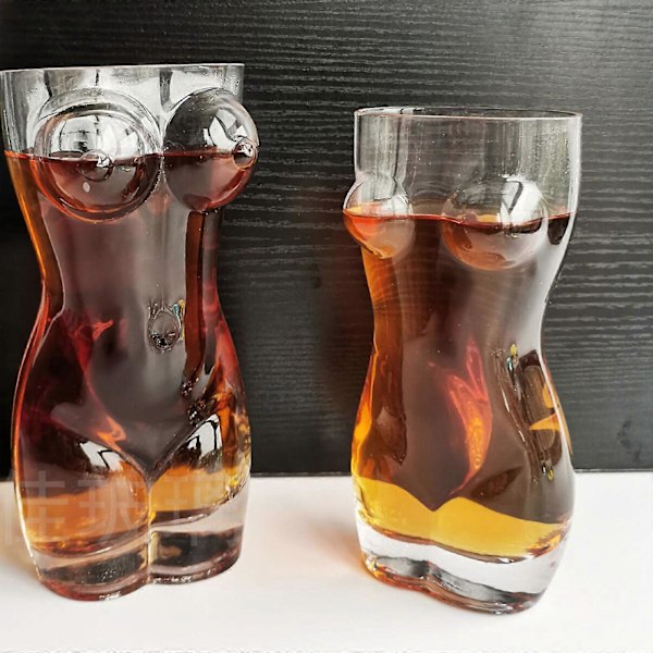 Pintglass Sexy Kvinnekropp Formet - Vin Øl -400/450/700ml, 100% Ny Transparency 700ml