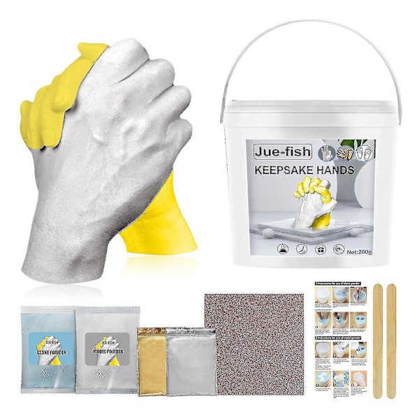 Handgjutningsset för par - Gör-det-själv-gipsavgjutningsset för handhållande hantverk