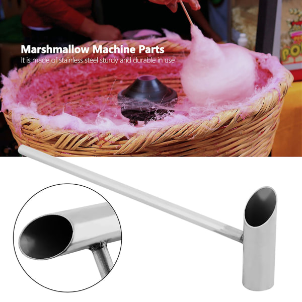 Bomullsdottsskje for sukker, Marshmallow-skje, 29 cm Sikker Rustfritt Stål Sukkerskje Marshmallow Maskin Reservedeler