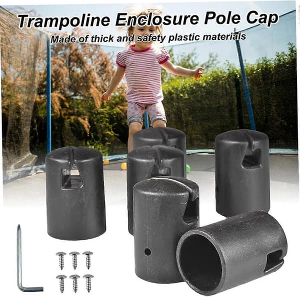 Trampolinstanghætte, 6 stk. hoppestangsafdækning, hoppestangsafdækning