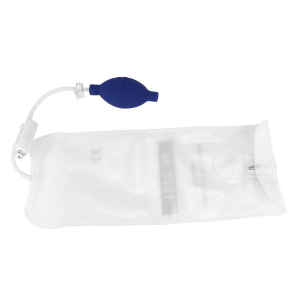 1000ml Genanvendelig Trykinfusionspose med Trykvisning Infusionspumpe TrykposeBY white
