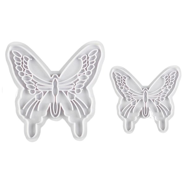 2pcs Cake Mold  Easy Demoulding Cookie Cutter Butterfly Shape Rust-proof  Biscuit Molds Qinhai