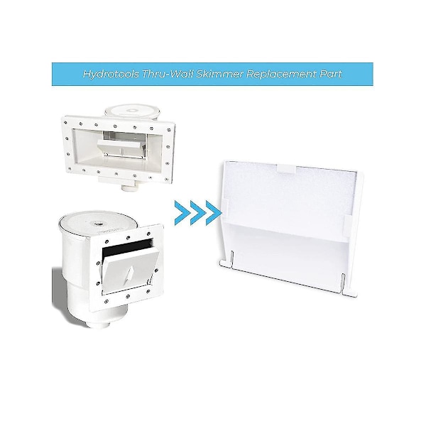 4 stk. udskiftnings-Ht/oly Robust Skimmer Weir Swimming Pool Baffle til 8926BY White
