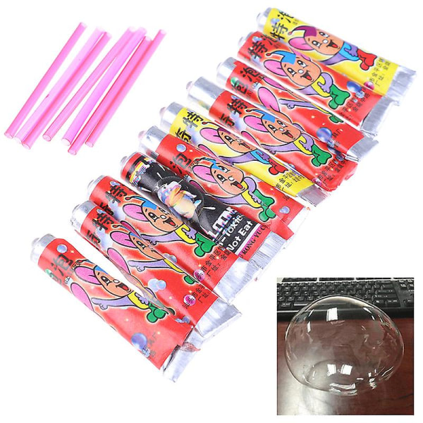 10 stk Boblelim Barn Blåse Boble Ball Leke For Barn Rom Ballong Leke  [DmS] Transparent 10 Pcs