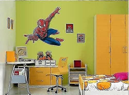 Stora Spiderman Väggdekaler Barn Pojkar Sovrum Dekal Konst Mural Dekor.