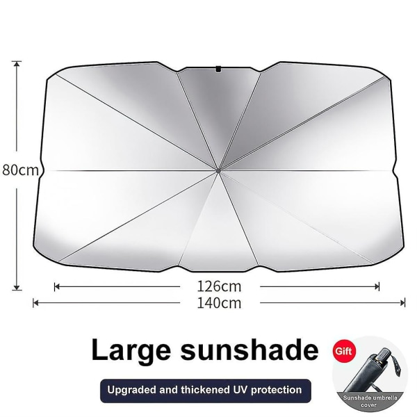 Solskærm til bilrude - Parasol med varmeisolering Large