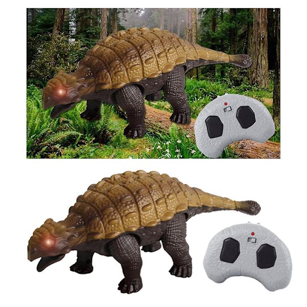 Realisttisk RC Dinosaur Legetøj til Børn - Uddannelsesmæssige Brøllyde, 360 Graders Rotation, Stunt Brachiosaurus [DmS] Ankylosaurus