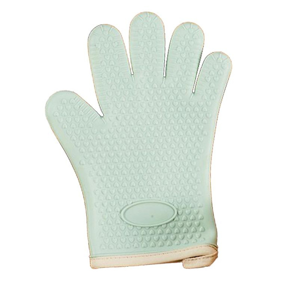 KITCHEN PERFECTION Silikon Smoker Ovn Handsker - Ekstrem Varmebestandig BBQ Handsker - Håndter Varme Madvarer på Din Grill med Vandtætte Ovn HandskerBY Mint green