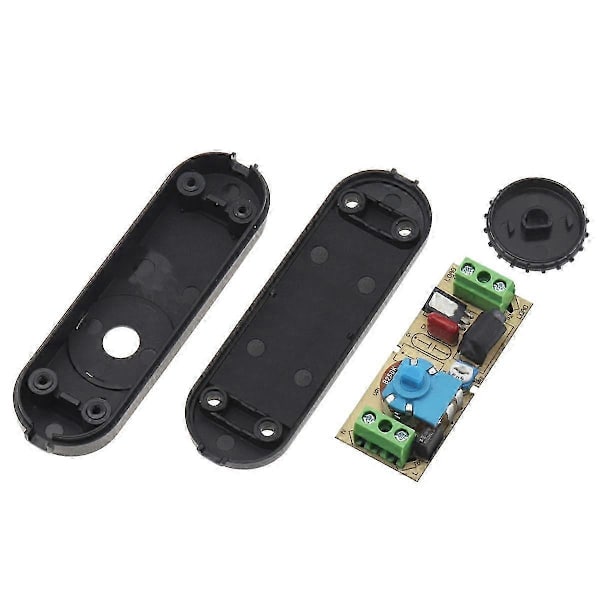 LED-dimmerswitch med full rekkevidde, roterende dimmerswitch, inline-lampeswitch for 220V bordlampe / LED-lampe / halogenpærer