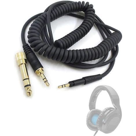 Erstatningskabel for Sennheiser HD6/HD8 hodetelefoner, som tilbyr optimal lydkvalitet og holdbarhet.