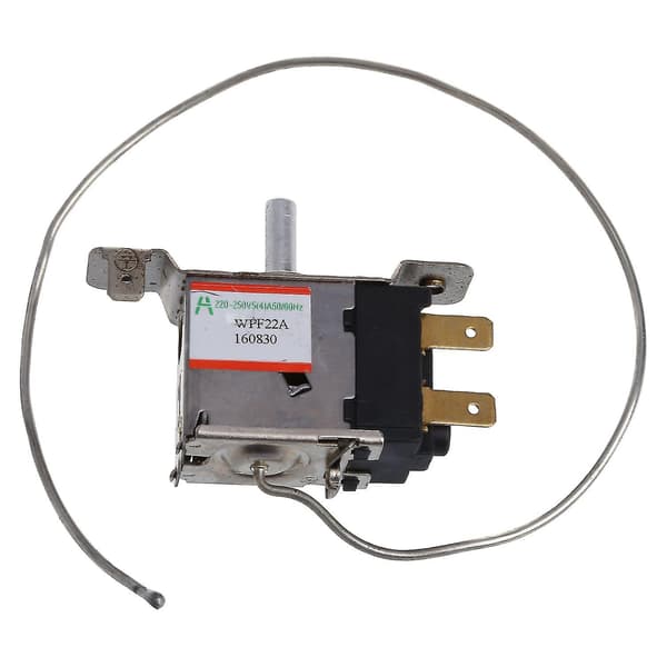 Wpf22a 2-polet Køleskabs Termostat W 30cm Metalledning Silver Gold