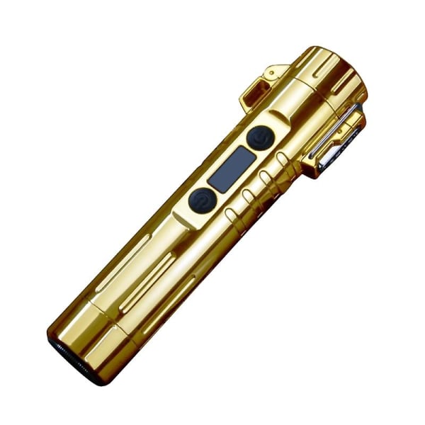 Vindafvisende Pulse Arc USB Genopladelig Lighter Med Razors Bærbare GadgetsBY Gold