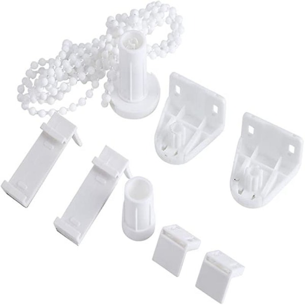 Set of Accessories for Roller Blinds (17 mm/PVC/without drilling) Roller Blind Fixing for Window Blind Roller Blind etc