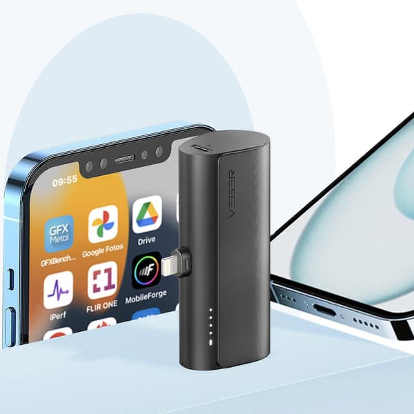 Mini Ekstern Oplader 5000mAh Connector Lightning Power Delivery 20W