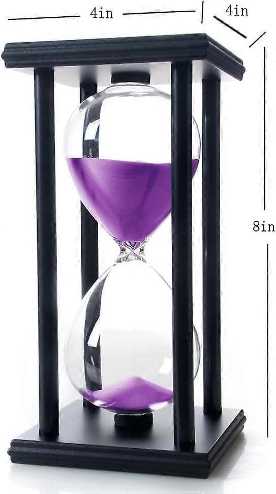 60-minutters timeglass sandtimer, tre, lilla [DB]
