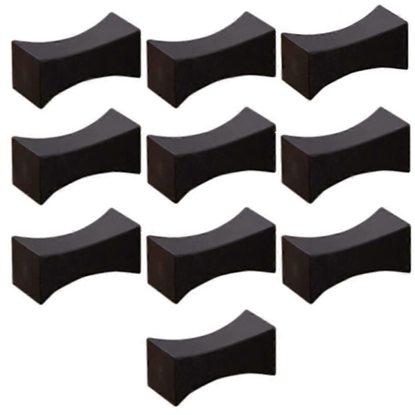 10 stk. Spisepinde Stativ Matte Bestik Stativ Rustfrit Stål Spisepinde Holder Sort