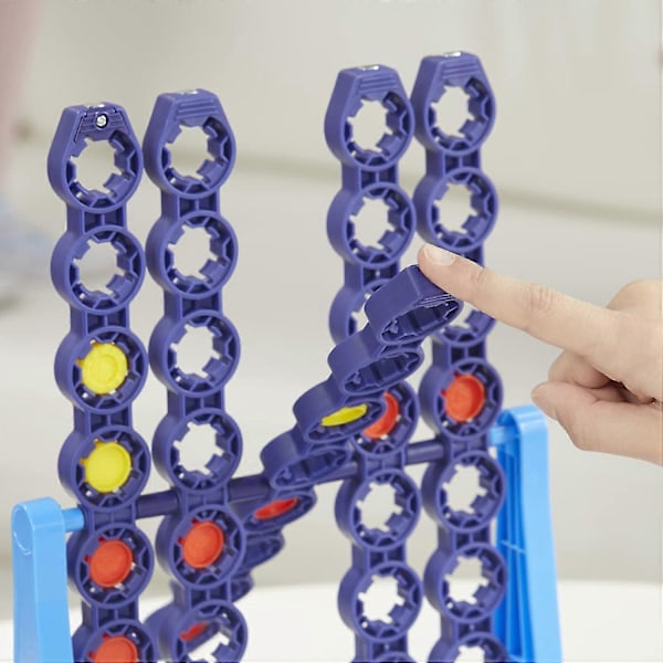 Connect 4 Spin Spelset Traditionellt Familjespel Strategispel Leksaker För Barn