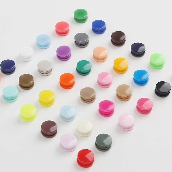 KAM T5 Plast Trykknapper Festemidler 20/50/100/150 Sett Veske Mørk Spenne