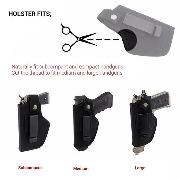 Skjult Bærende Holster Talje Pistols Elastisk Holder