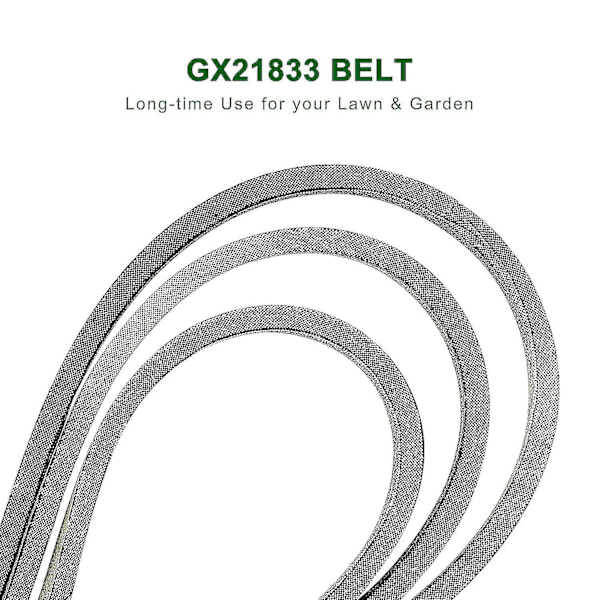 Gx21833 Klippedæksbælte til John Deere D140 145 155 D150 D160 L120 L130 (48' Dæksbælte) [xh]