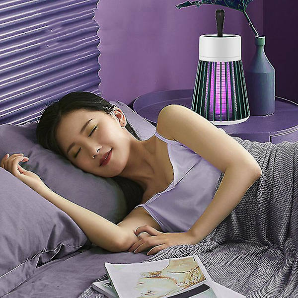 Myggdreper Fluesnapper Sikker Husholdningsmygglampe Egnet For Mygg Og Flygende InsekterBY Gray Basic