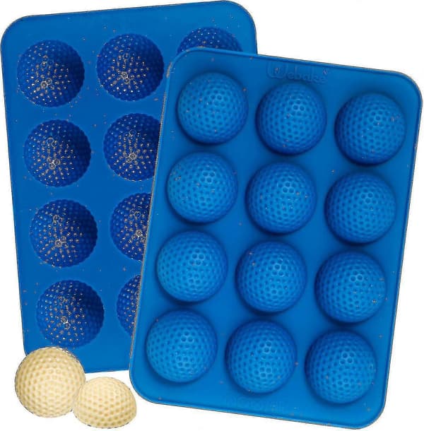 Golfbold Chokoladeform Silikone - Cake Pop Forme Med 12 Huller Zx