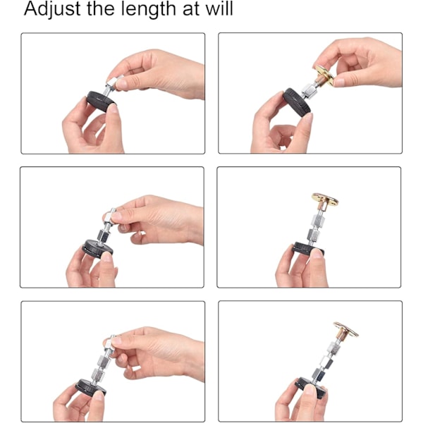 Sänggavelstoppset om 4 metallram Anti Shake Tool Sänggavel Väggfästen Justerbar gängad Sängram Anti Shake Tool för säng