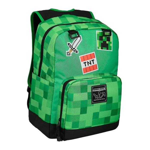 Minecraft Survival Badges Ryggsäck väska väska 42x30x14cm
