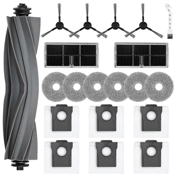 Til L10s Pro Ultra Heat / X30 Ultra Robotstøvsuger Hovedsidebørste Hepa Filter Mop Klud Støvsugerposer Dele As Shown