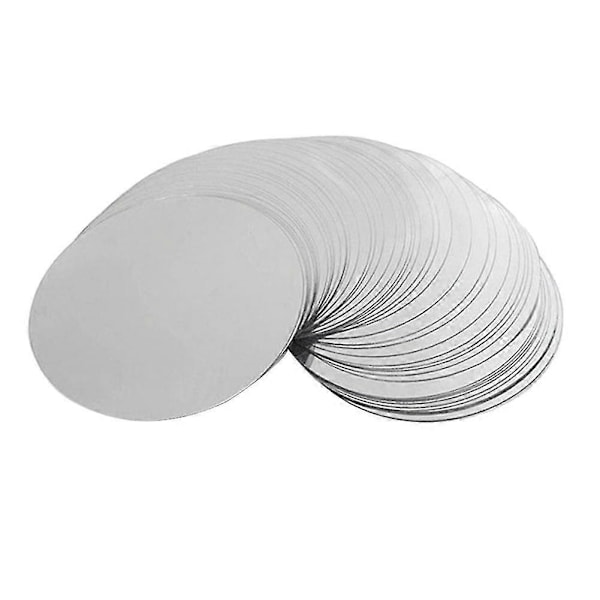 300 kpl 3 tuuman hopeisia viinikaattajan levyjä, tippumattomat, tippumattomat, kaatamiseen, kaatamiseen, ohut silver