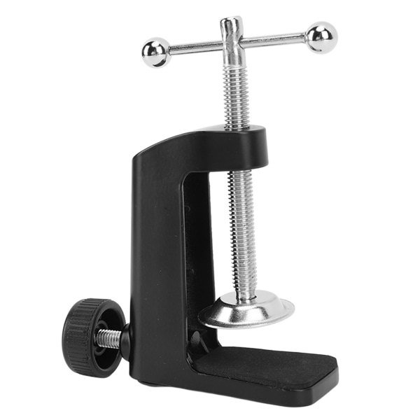 Desk C Clamp Aluminum Black 2.4inch 61mm Desk Table Mount Clamp for Desktop Table Lamp