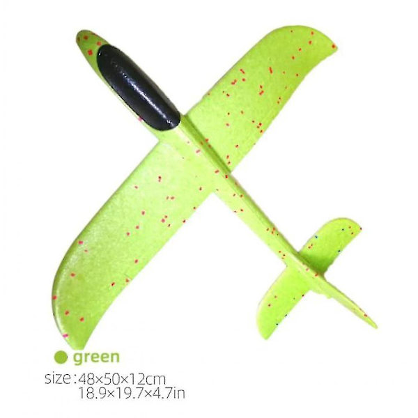 Flygplan Kastbar Skumflygplan Glider Flygplan 50 Cm  [DmS] green