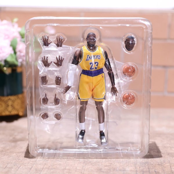 NBA Lakers Nr. 23 LeBron James Actionfigur Leksak Statyett För Samling Present