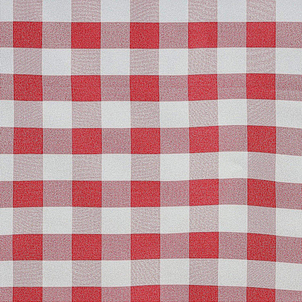 Rutete Buffalo Plaid Gingham Stoff Rektangulært Dug For Sommerpiknik Og Patriotiske Fester (54\" X 108\") Red