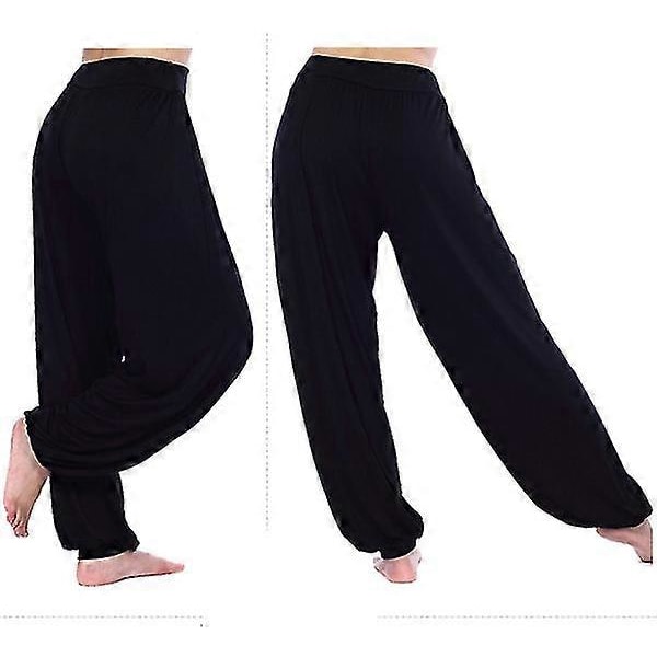 Jule Yoga Kvinder Ali Baba Baggy Harem Bukser Aladdin Bloomers Casual Dance Bukser Black 2XL