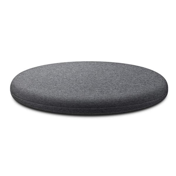 Rund Minnesskumkudde Bekväm Andningsbar Vadderad Pallöverdrag Maskintvättbar Matta För Hem Sovrum Dark Grey 40cm