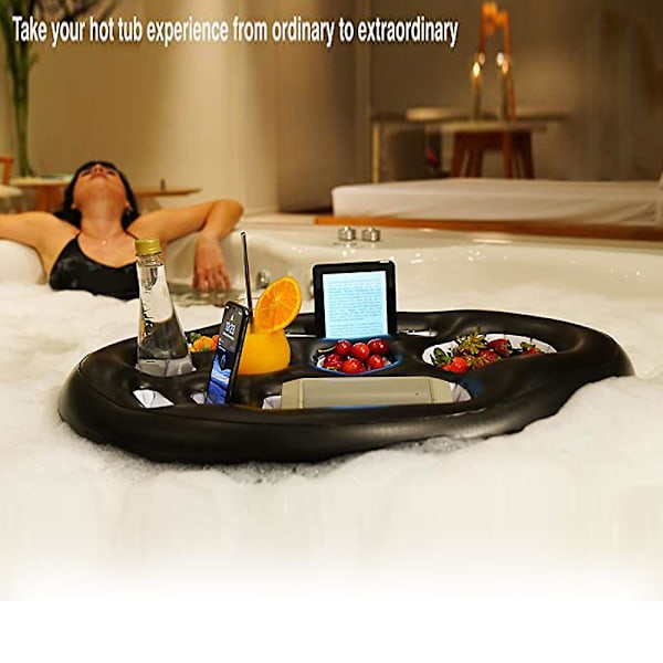 Spa Bar Hot Tub Dryckeshållare, Uppblåsbar Pool Float - Pool & Strand & Utomhus Cup Holder