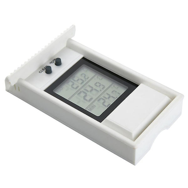 Hvid Have Termometer Indendørs og Udendørs Termometer Køleskabstermometer Digital Drivhus Termometer Digital Termometer med Min-Max