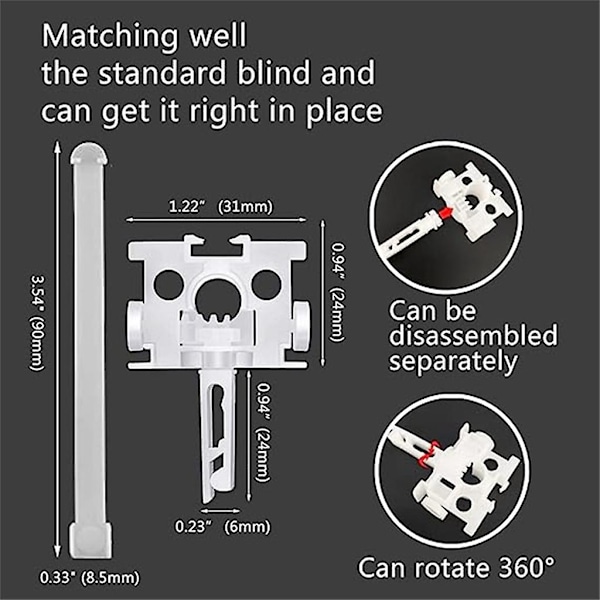 Lodret Persienner Udskiftning Del Plast Lodret Persienner Reparationssæt Til Gardin