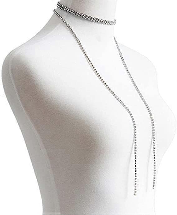 Langt Rhinestone-kjede Krystall [DB]