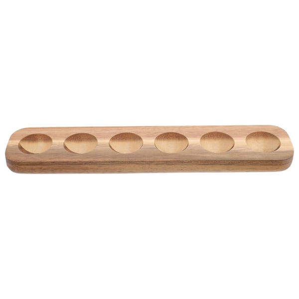 Eggebrett i tre, tre egglager, holder for kyllingegg, eggbrett for skrivebord, for hjemmet As Shown 32.00X7.00X2.20CM