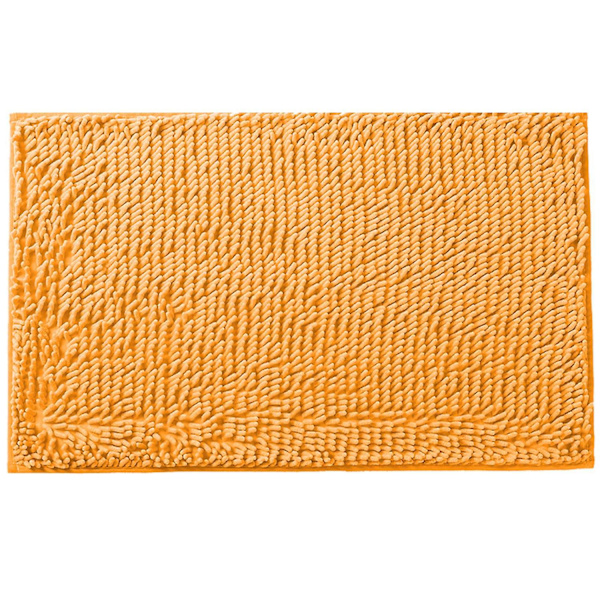 Badmatta Extra Mjuk Halksäker Färgfast Hög Vattenabsorption Andningsbar Absorberar Fukt Ljus Co Orange