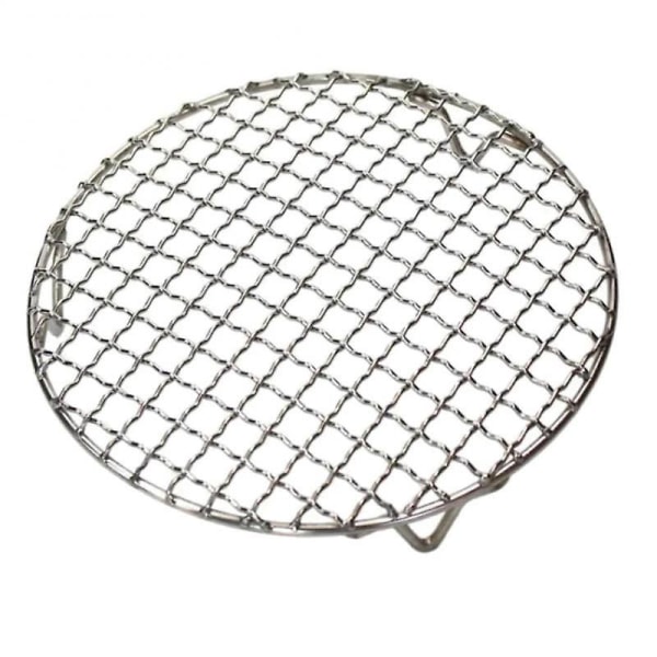 Ny rustfrit stål grillnet rundt koreansk stil grillnet med ben grillnet 18cm