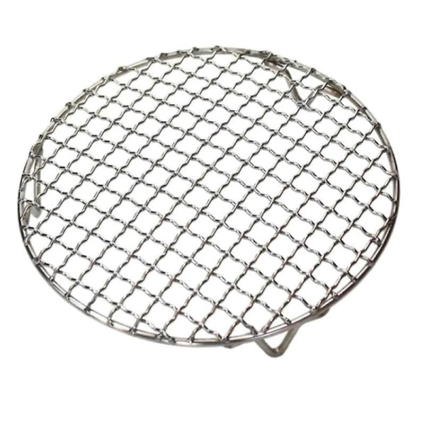 Ny Rustfrit Stål Grillrist Rund Koreansk Stil Grillrist Med Ben Grillrist 22.5cm