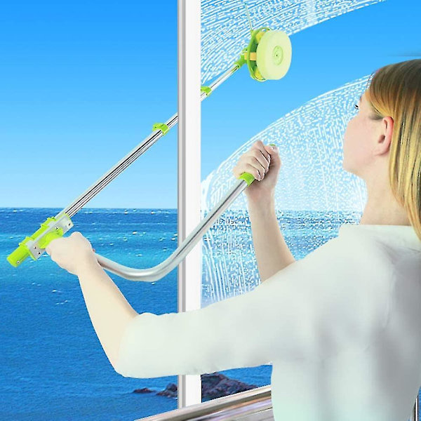 Teleskopisk Vindusvasker - U-formet Gummi - Enkel Å Nå